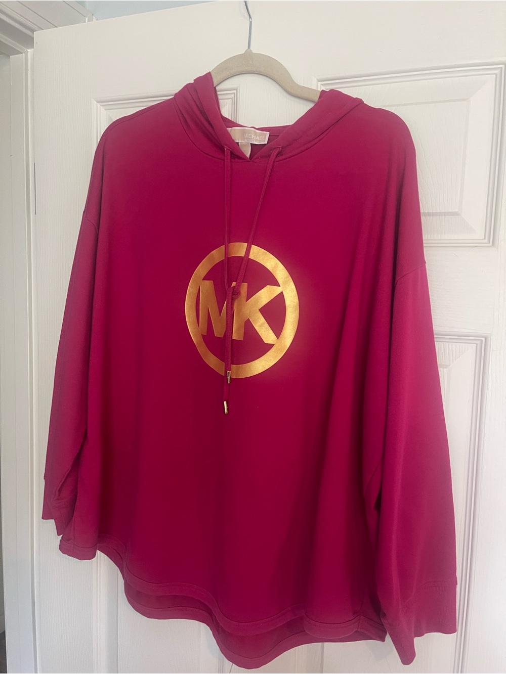 Michael Kors Hot Pink Hooded Pullover